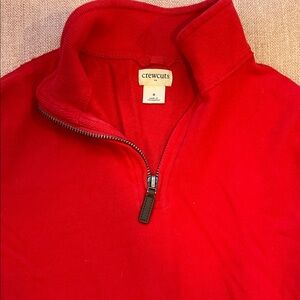 Crewcuts Boys Bold Red Zip-Up Sweater